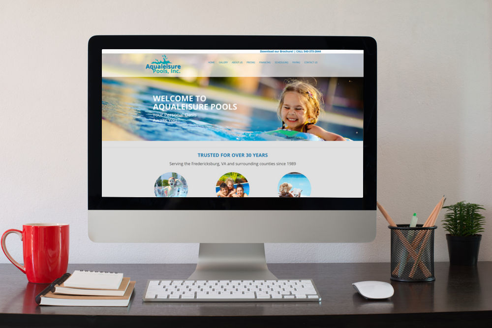 Local home improvement company website design in Fredericksburg Virginia