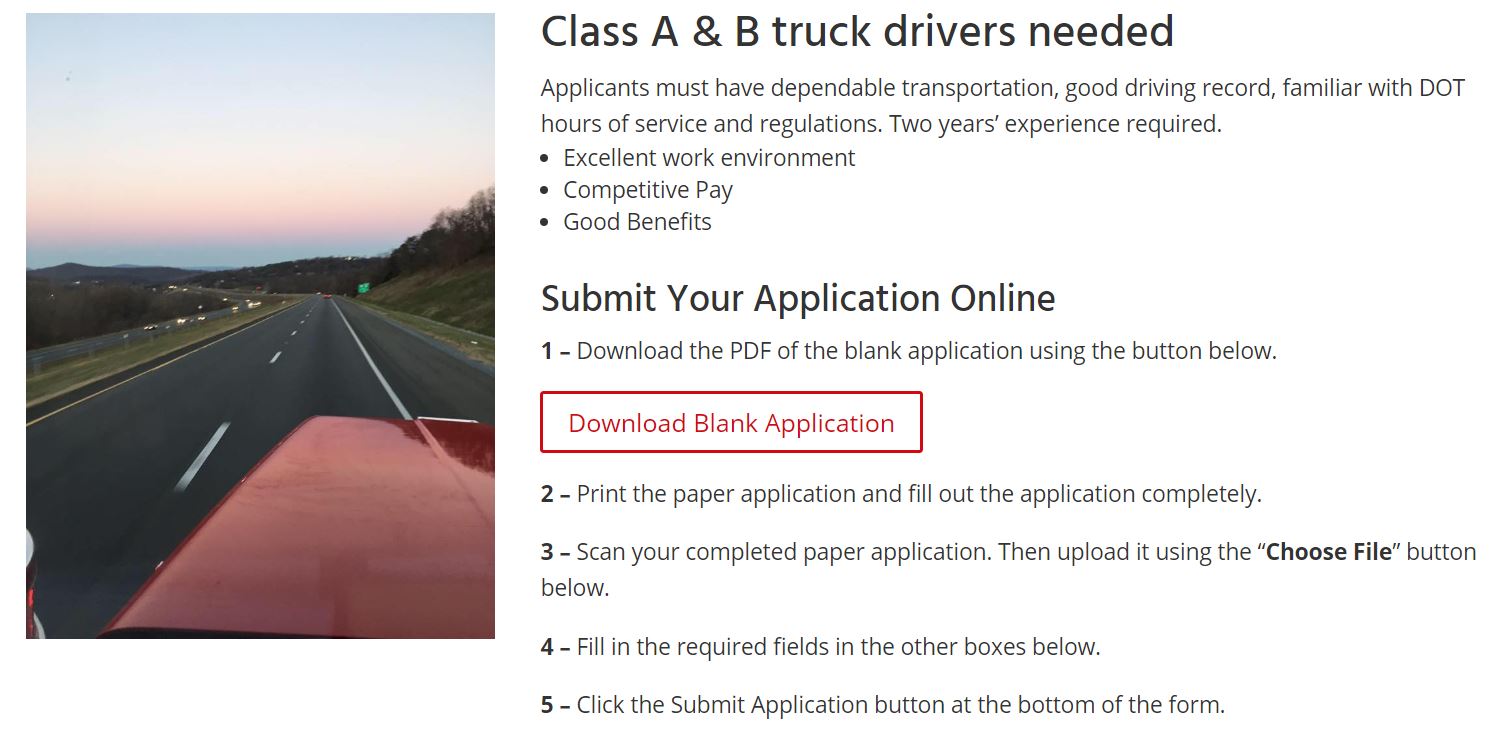 employment application