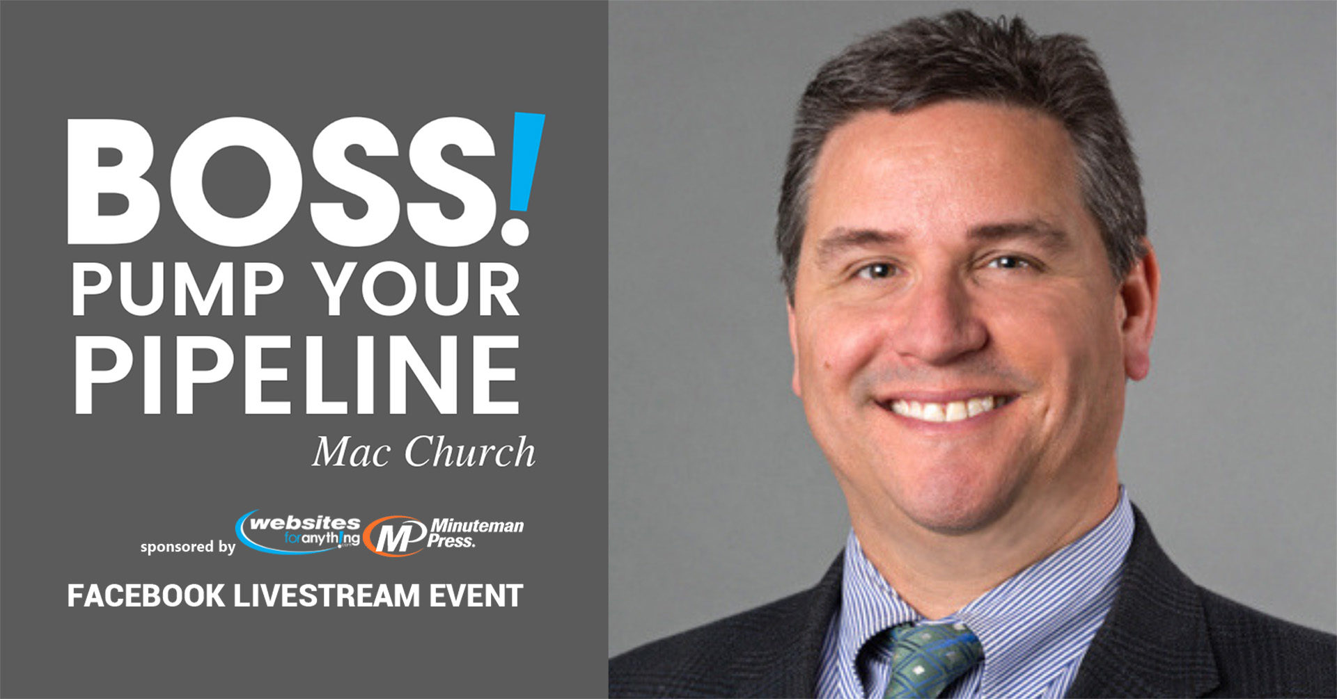 Pump Your Pipeline with Mac Church at BOSS on May 5th 2020