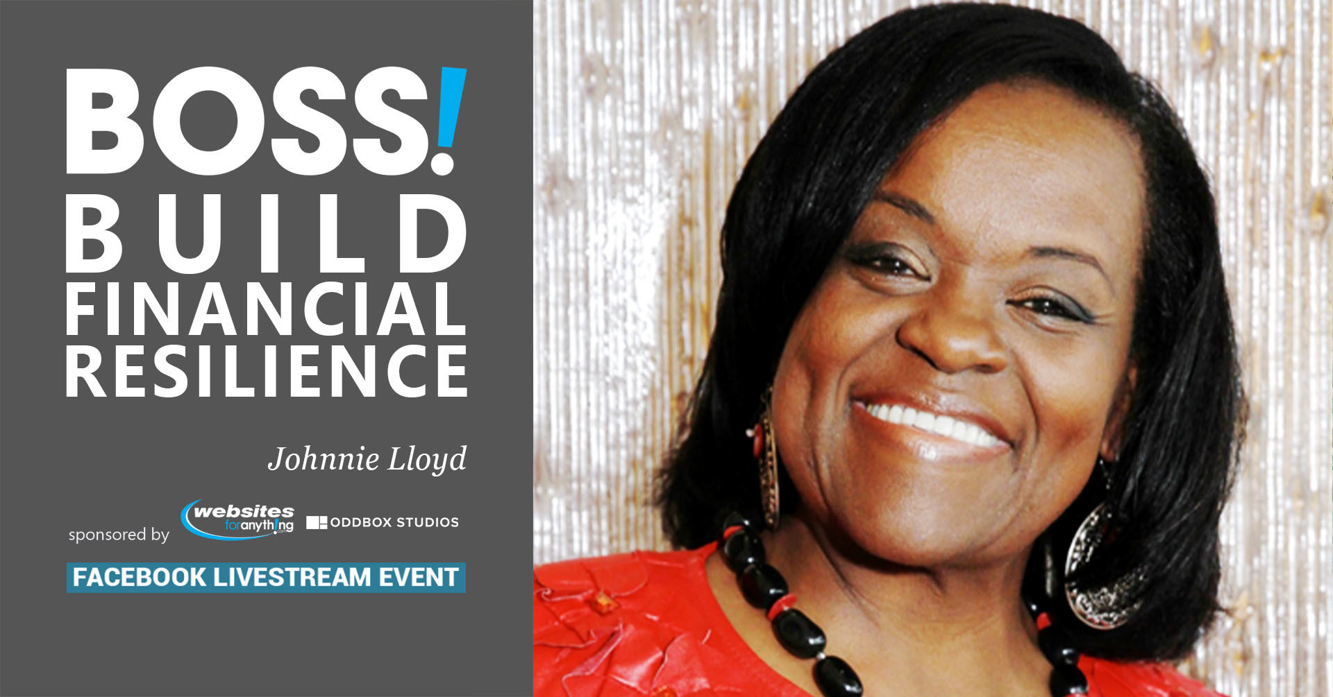 Build Financial Resilience with Johnnie Lloyd at BOSS on June 16th 2020